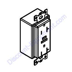 39074 Receptacle 120V/20A GFI Generac Magnum MGG155N2 Gas Generator