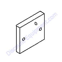 185290GT SHIM 3/8 X 2 X 2.25 PLASTIC Terex AL4 Light Tower