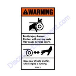 28162GT DECAL WARNING CRUSHING Terex AL5 Light Tower 