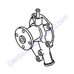 839261GT WATER PUMP KUBOTA Terex AL5 Light Tower
