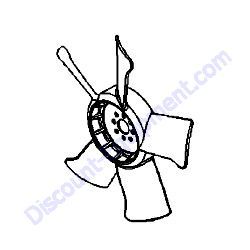 116511GT KUBOTA PUSHER FAN D1105 Terex AL5 Light Tower