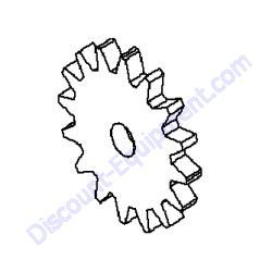 6777GT RATCHET GEAR K-1550 1/2 I.D Terex AL5 Light Tower