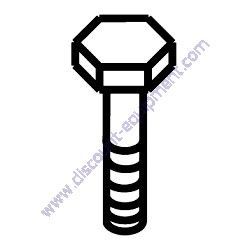 06500-008 CAP SCREW 5/16-18 x 1" Stow MS18 Mortar Mixer