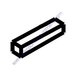 10057-032 SQUARE KEY 1/4" x 1-1/2" Stow MS18 Mortar Mixer
