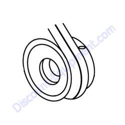 505205 DRIVE PULLEY 8HP HONDA Stow MS18 Mortar Mixer