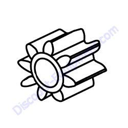 20022-001 PINION GEAR Stow MS18 Mortar Mixer **NO LONGER AVAILABLE**