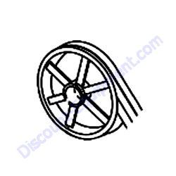 492077 DRIVEN PULLEY Stow MS18 Mortar Mixer