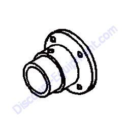 19728-001 TRUNNION HUB Stow MS18 Mortar Mixer