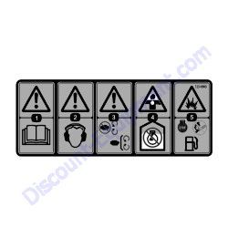 125-4943 DECAL-WARNING, PLATE Genuine Toro OEM Part