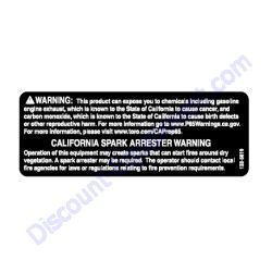 133-8062 DECAL-SPARK ARRESTOR Genuine Toro OEM Part