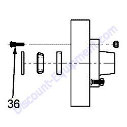 REF #36 - 10552593 STUD Laymor Sweepmaster 450 Sweeper