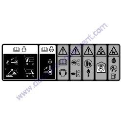 125-8191 Decal Warning Toro VR-2650 Rammer