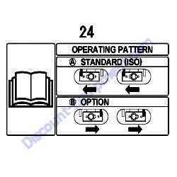REF #24 - 172A29-03820 LABEL PATTERN CHANGE Yanmar SV08-1A Excavator