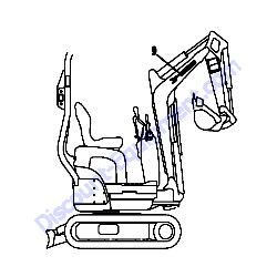 REF #9 - 172A86-03770 LABEL YANMAR 355 B Yanmar SV08-1A Excavator