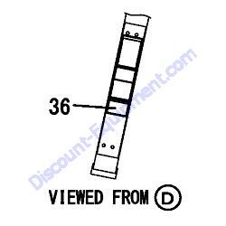 REF #36 - 172446-03640 LABEL GREASE E Yanmar SV08-1A Excavator
