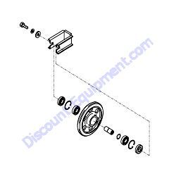 172A20-37100 IDLER ASSEMBLY Yanmar SV08-1A Excavator