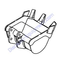 172157-81400-1 BUCKET ASSEMBLY 350 Yanmar SV08-1A Excavator