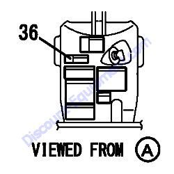 REF #36 - 172A29-03970 LABEL LEVER LOCK CA Yanmar SV08-1A Excavator