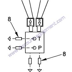 REF #8 - 425223 (10348988) ADAPTER STRAIGHT Laymor Sweepmaster 450 Sweeper