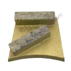 501020-SL National Flooring Diamond Wedge, 20 Grit, 2 Seg, Soft Bond, Left Hand