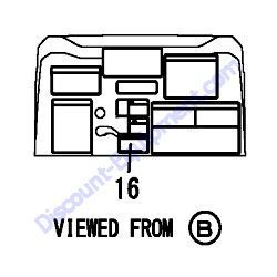 REF #16 - 172B19-03540 LABEL FUSE US Yanmar SV08-1B Excavator