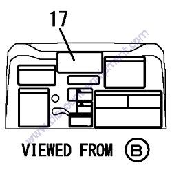 REF #17 - 172437-03601 LABEL 2-WAY US Yanmar SV08-1B Excavator