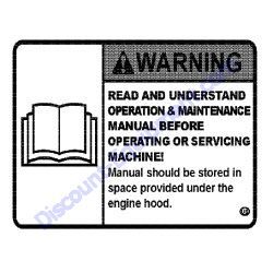 REF #21 - 172A29-03760 LABEL MANUAL US Yanmar SV08-1B Excavator