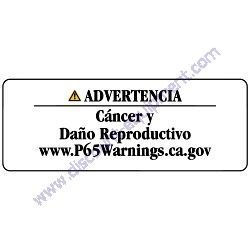 REF #24 - 172B03-03810 LABEL CAL P65 SP Yanmar SV08-1B Excavator