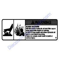REF #5 - 172437-03322 LABEL RESERVOIR Yanmar SV08-1B Excavator
