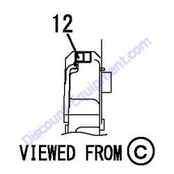 REF #12 - 114110-07761 LABEL FUEL OIL CAUTION Yanmar SV08-1B Excavator