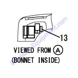 REF #13 - 172B03-03230 LABEL EMC Yanmar SV08-1B Excavator