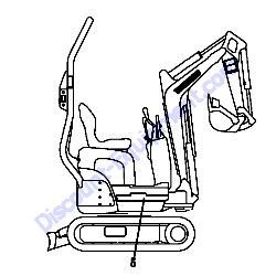 REF #5 - 172A82-03190 LABEL SIDE R Yanmar SV08-1B Excavator