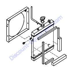 172A20-13420 RADIATOR ASSEMBLY Yanmar SV08-1B Excavator