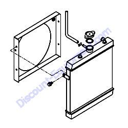 172A20-13430 RADIATOR ASSEMBLY Yanmar SV08-1B Excavator