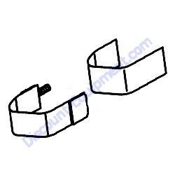 172A29-14200 FUEL CLAMP ASSEMBLY Yanmar SV08-1B Excavator