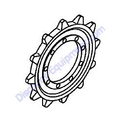 172446-29101-1 SPROCKET Yanmar SV08-1B Excavator