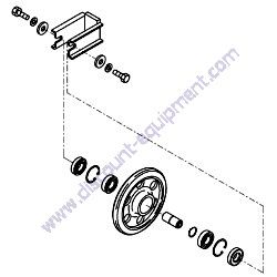 172A20-37100 IDLER ASSEMBLY Yanmar SV08-1B Excavator