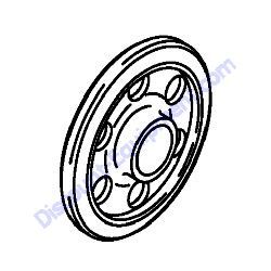 172446-37100-1 IDLER 250 Yanmar SV08-1B Excavator