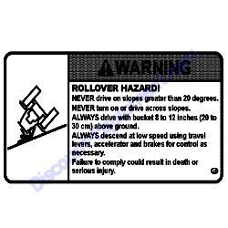 172437-03312 LABEL SLOPE Yanmar SV08-1B Excavator