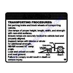 172437-03343 LABEL TRANSPORT Yanmar SV08-1B Excavator