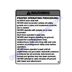 172437-03372 LABEL NEUTRAL Yanmar SV08-1B Excavator