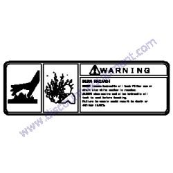 172437-03322 LABEL RESERVOIR Yanmar SV08-1B Excavator