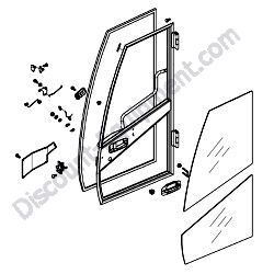 172A69-68050 DOOR ASSEMBLY Yanmar SV100-1 Excavator