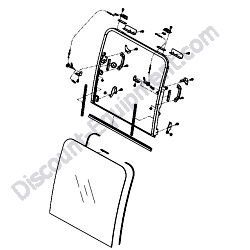 172A69-68250 WINDOW ASSEMBLY Yanmar SV100-1 Excavator