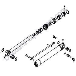 172A69-72500-N CYLINDER ASSEMBLY Yanmar SV100-1 Excavator