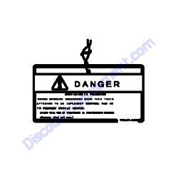 REF #9 - 172469-03261 SERVICING TAG ASSEMBLY Yanmar SV100-1 Excavator