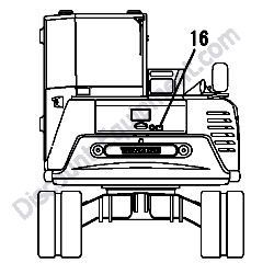 REF #16 - 172A37-03330 LABEL ENGINE COVER Yanmar SV100-1 Excavator