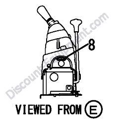 REF #8 - 172157-03170 LABEL KEY SWITCH Yanmar ViO17 Excavator
