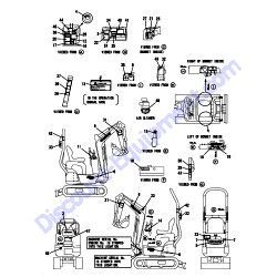 REF #1 - 172A64-08221 LABEL KIT US Yanmar ViO17 Excavator