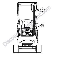 REF #33 - 172A36-03411 LABEL ENGINE ROOM Yanmar ViO17 Excavator